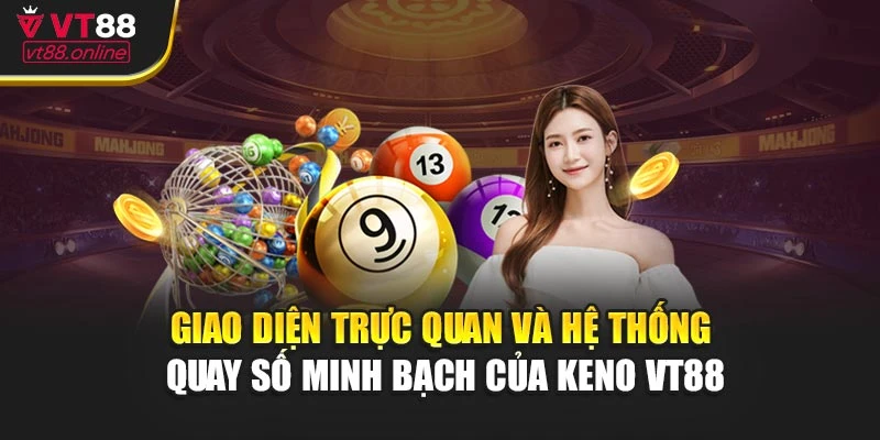 Giao diện trực quan và hệ thống quay số minh bạch của Keno VT88